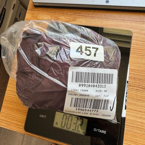 J.Crew Sleeveless Blouse WMNS 00 Dark Maroon Hidden Placket Button Up Collared - Picture 7 of 7